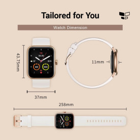Смарт часовник Maimo Smartwatch - Maimo Watch Black - SPO2, HeartRate, Amazon Alexa