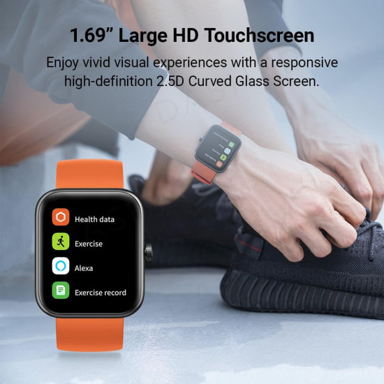 Смарт часовник Maimo Smartwatch - Maimo Watch Black - SPO2, HeartRate, Amazon Alexa