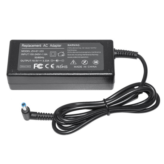 Зарядно за лаптоп Makki за HP 19.5V 3.33A 65W 4.5x3.0mm blue - MAKKI-NA-H-09