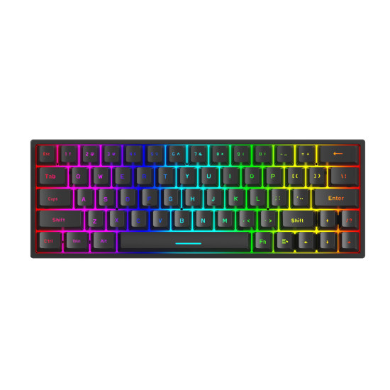 Безжична клавиатура Marvo Wireless Gaming Mechanical keyboard Shogo 63W - KG955W - Bluetooth 5.0, 2.4G