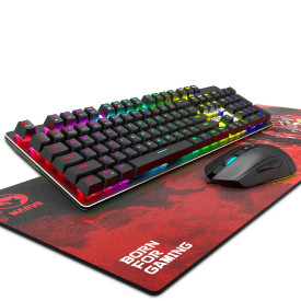 Комплект клавиатура и мишка Marvo Gaming COMBO CM372 3-in-1 - Mechanical Keyboard, Mouse, Mousepad