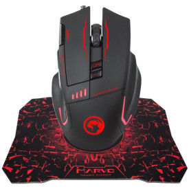 Комплект клавиатура и мишка Marvo Gaming COMBO G909+G1 2-in-1 - Mouse Programmable, Mousepad - MARVO-G909+G1