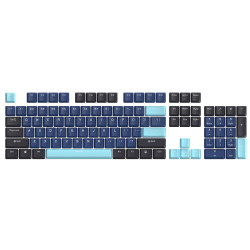 Капачки за клавиатура Marvo Custom Keycap Set PBT, 104 keys - Dark Blue, Black, Cyan