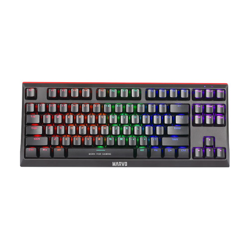 Клавиатура Marvo Gaming Mechanical keyboard KG953G - Blue switches, 87 keys TKL, RGB