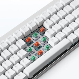 Клавиатура MCHOSE Gaming Mechanical Keyboard Ace 68 Air - 8K, Mount Tai Magnetic Switch GT [Tactile] (English US), White