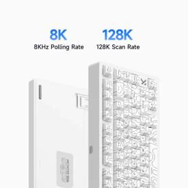 Клавиатура MCHOSE Gaming Mechanical Keyboard Jet75 - 8K, Kailh Magnetic God Switch [Linear] (English US), Black