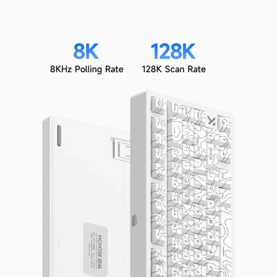 Клавиатура MCHOSE Gaming Mechanical Keyboard Jet75 - 8K, Kailh Magnetic God Switch [Linear] (English US), Black