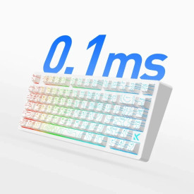 Клавиатура MCHOSE Gaming Mechanical Keyboard Jet75 - 8K, Kailh Magnetic God Switch [Linear] (English US), Black