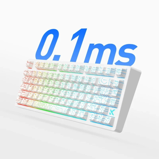 Клавиатура MCHOSE Gaming Mechanical Keyboard Jet75 - 8K, Kailh Magnetic God Switch [Linear] (English US), Black