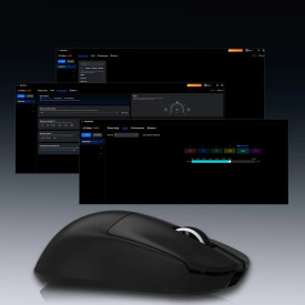 Безжична мишка MCHOSE L7 Pro White - Wireless Gaming Mouse - Dual 8K, Kailh Optical