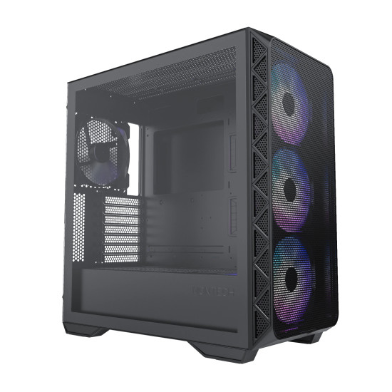 Кутия за компютър Montech AIR 903 MAX, Mid-tower, TG, 4x140mm Fans, ARGB, Black