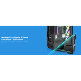 Кутия за компютър Montech AIR 903 MAX, Mid-tower, TG, 4x140mm Fans, ARGB, Black