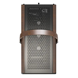 Кутия за компютър Montech Case mATX - Heritage PRO (B) - USB-C, Leather, 4 x 120 mm Fans, Black
