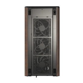 Кутия за компютър Montech Case mATX - Heritage PRO (B) - USB-C, Leather, 4 x 120 mm Fans, Black