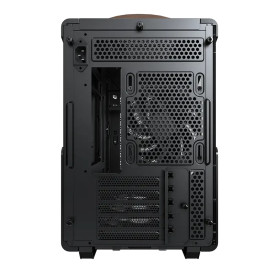 Кутия за компютър Montech Case mATX - Heritage PRO (B) - USB-C, Leather, 4 x 120 mm Fans, Black