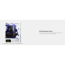 Кутия за компютър Montech X3 MESH, Mid-tower Case, TG, 6 fixed RGB Fans, White