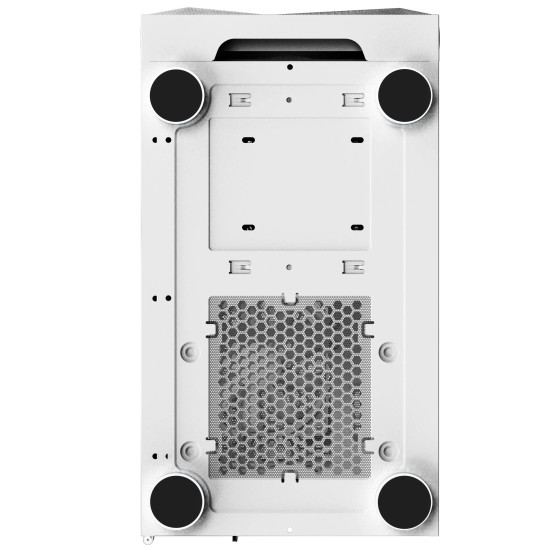 Кутия за компютър Montech X3 MESH, Mid-tower Case, TG, 6 fixed RGB Fans, White