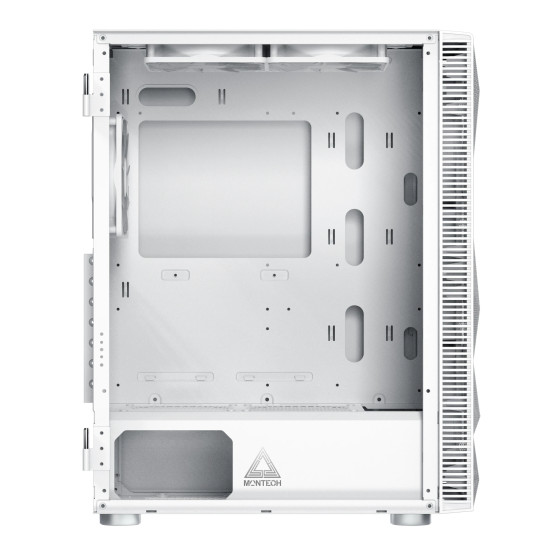 Кутия за компютър Montech X3 MESH, Mid-tower Case, TG, 6 fixed RGB Fans, White