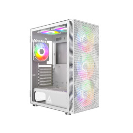 Кутия за компютър Montech X3 MESH, Mid-tower Case, TG, 6 fixed RGB Fans, White