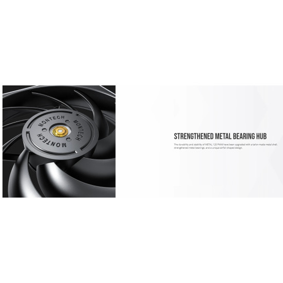 Вентилатор Montech METAL 120 PWM, Fan 120mm, PWM