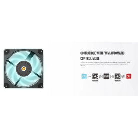 Вентилатор Montech METAL 120 PWM, Fan 120mm, PWM