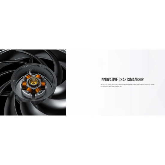 Вентилатор Montech METAL 120 PWM, Fan 120mm, PWM