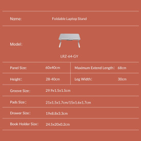 Гейминг бюро Orico Laptop Desk - LRZ-64-GY
