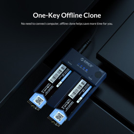 Докинг станция Orico Storage - Duplicator for SSD NVMe M.2 - M2P2-C3-C