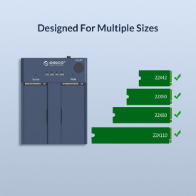 Докинг станция Orico Storage - Duplicator for SSD NVMe M.2 - M2P2-C3-C