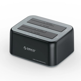 HDD докинг станция Orico HDD/SSD Dock - 2 BAY 2.5/3.5 USB-C/USB-A - 6829C3-V1
