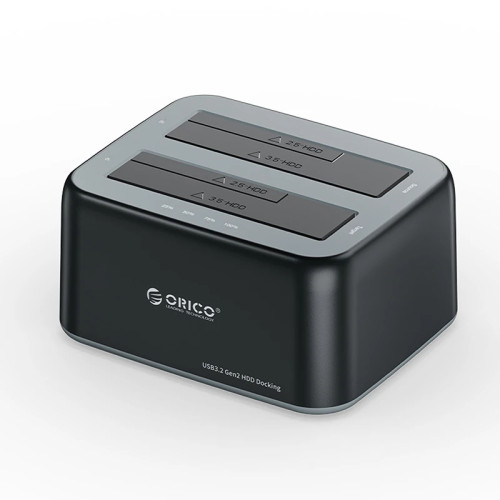 HDD докинг станция Orico HDD/SSD Dock - 2 BAY 2.5/3.5 USB-C/USB-A - 6829C3-V1