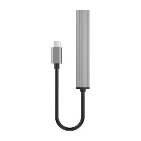 USB хъб Orico USB3.0/2.0 HUB 3 port + card reader TYPE C, Aluminum - AH-12F-GY