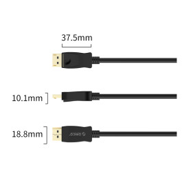 Display Port кабел Orico v1.2 DP M / M Black 4K 5m - XD-DTDP4-50-BK