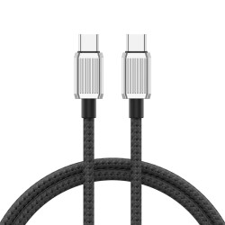 USB кабел Orico USB C-to-C PD 60W Charging 2.0m Black - GQZ60-20-BK