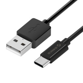 USB кабел Orico USB2.0 A/M to USB3.1 Type-C 1m - BTC-10-BK