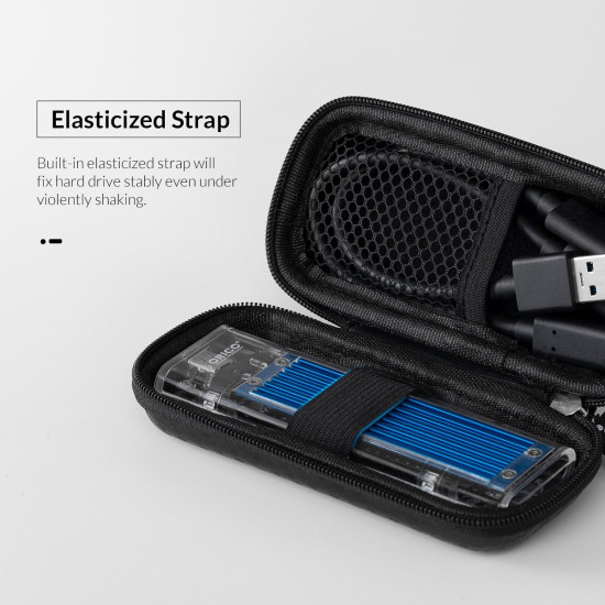 Калъф за външен диск Orico Storage Bag - NVMe Black - M2PH01-BK