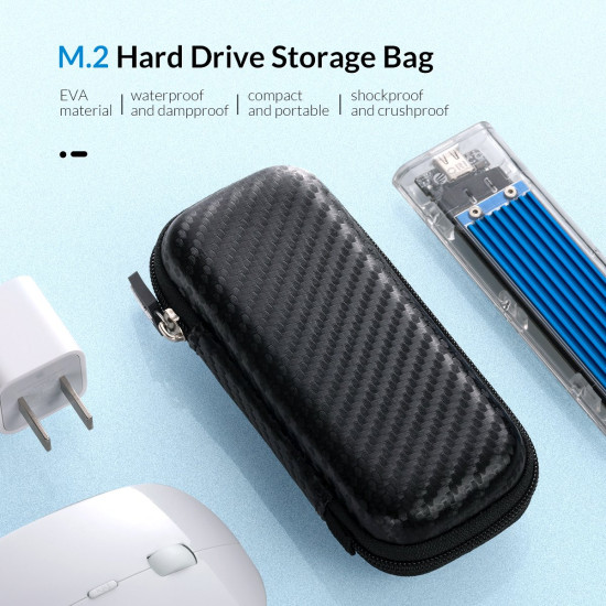 Калъф за външен диск Orico Storage Bag - NVMe Black - M2PH01-BK
