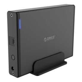 Кутия за диск Orico Storage - Case - 3.5 inch Vertical, USB3.1 Type-C, Power adapter, UASP, black - 7688C3-BK