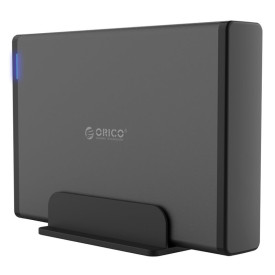 Кутия за диск Orico Storage - Case - 3.5 inch Vertical, USB3.1 Type-C, Power adapter, UASP, black - 7688C3-BK