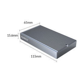 Външна кутия за два диска Orico Storage - Case - 2 x M.2 Dual Protocol NVMe+SATA, Aluminium - M2NV01-C3