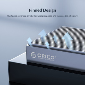 Външна кутия за два диска Orico Storage - Case - 2 x M.2 Dual Protocol NVMe+SATA, Aluminium - M2NV01-C3