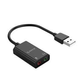 Външна звукова карта Orico USB Sound card - Headphones, Mic, Black - SKT2-BK