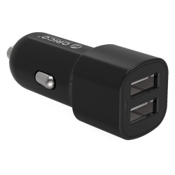 Зарядно Orico Charger Car 12V-24V - 18W 2 port 2.4A - UCL-2U