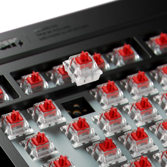 Клавиатура Pulsar Professional Gaming Mechanical Keyboard Xboard MS TKL ANSI Black - 8K, Cherry MX2A [Linear], RGB