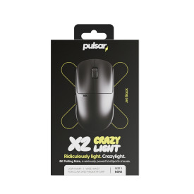 Безжична мишка Pulsar Wireless Gaming Mouse X2 CrazyLight Jet Black 8K