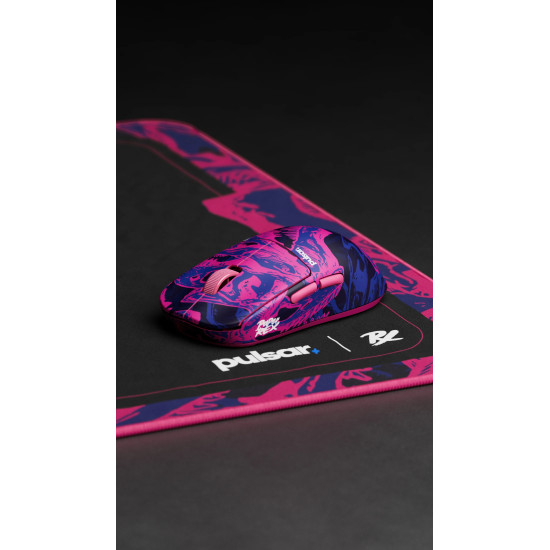 Безжична мишка Pulsar X2 CrazyLight PRX Edition, Black/Pink/Purple