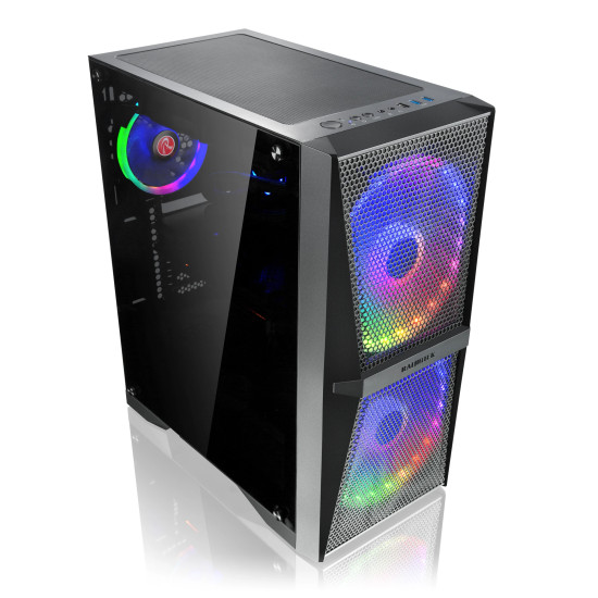 Кутия за компютър Raijintek SILENOS MS PRO - 2 x 200 mm ARGB Fans, Black