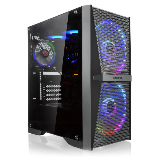 Кутия за компютър Raijintek SILENOS MS PRO - 2 x 200 mm ARGB Fans, Black