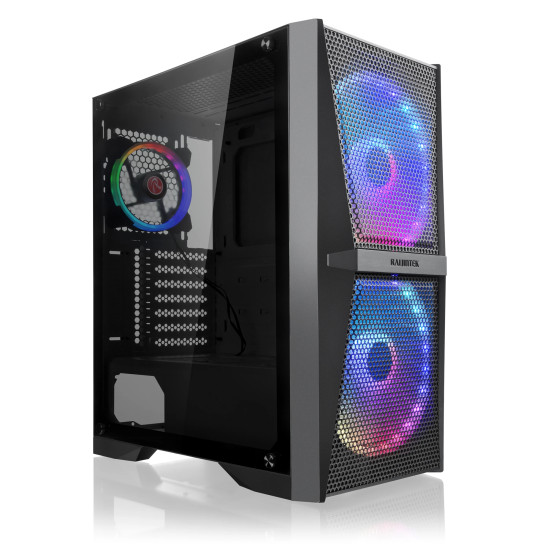 Кутия за компютър Raijintek SILENOS MS PRO - 2 x 200 mm ARGB Fans, Black