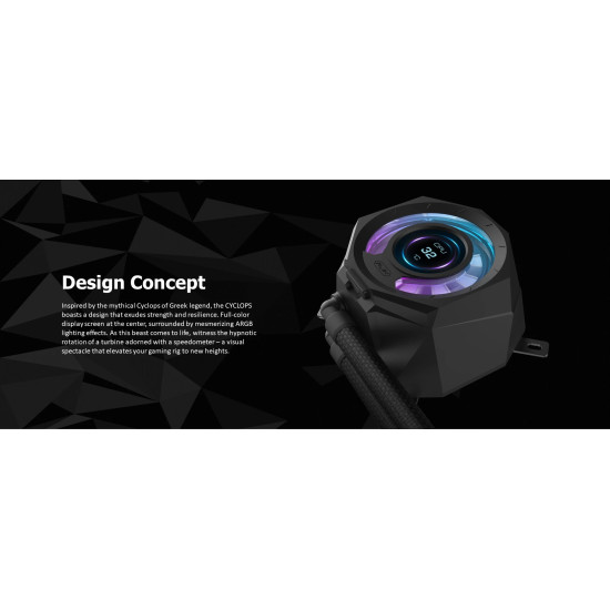 Водно охлаждане Raijintek Water Cooling - CYCLOPS 240 White